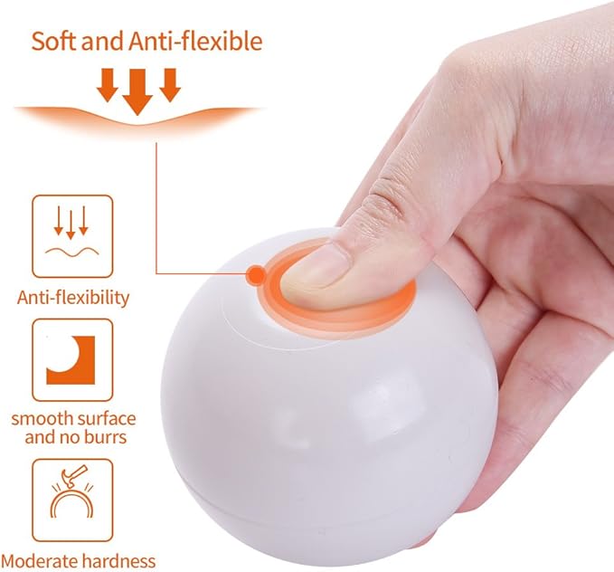 PlayMaty Ball Pit Balls - 2.75inches Plastic Phthalate & BPA Free Balls Crush Proof Stress Balls Swim Pit Fun Toy with Storage Bag for Baby Playhouse Birthday Party DecorationPack of 50