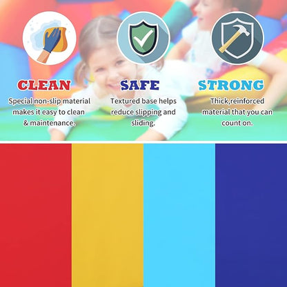 Kids Corner Climber 4-Piece Set - Soft Foam Climbing Toys for Toddlers 1-3, Indoor Baby Crawling & Sliding Play Set Kids Climbing Foam Blocks, Colourful