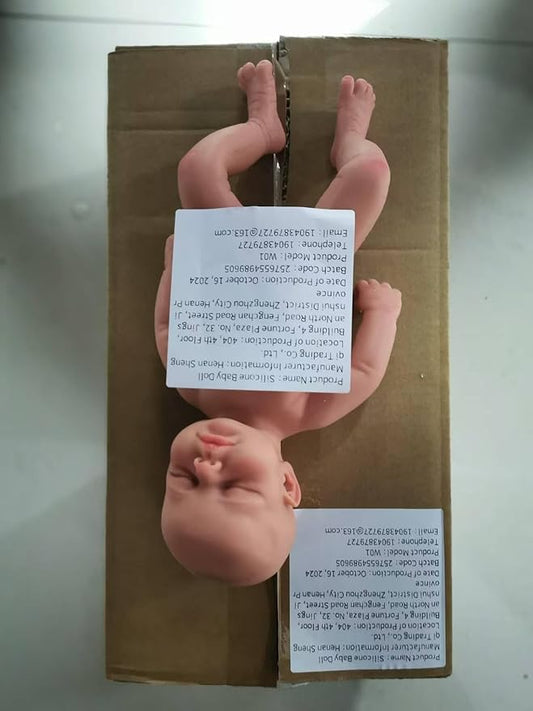 Girl 19 in, Full Silicone Baby Doll, Realistic Baby Dolls, Realistic Veins & Sleeping Pose, Not Vinyl, Reborn Baby Dolls Silicone Full Body, Gift Set
