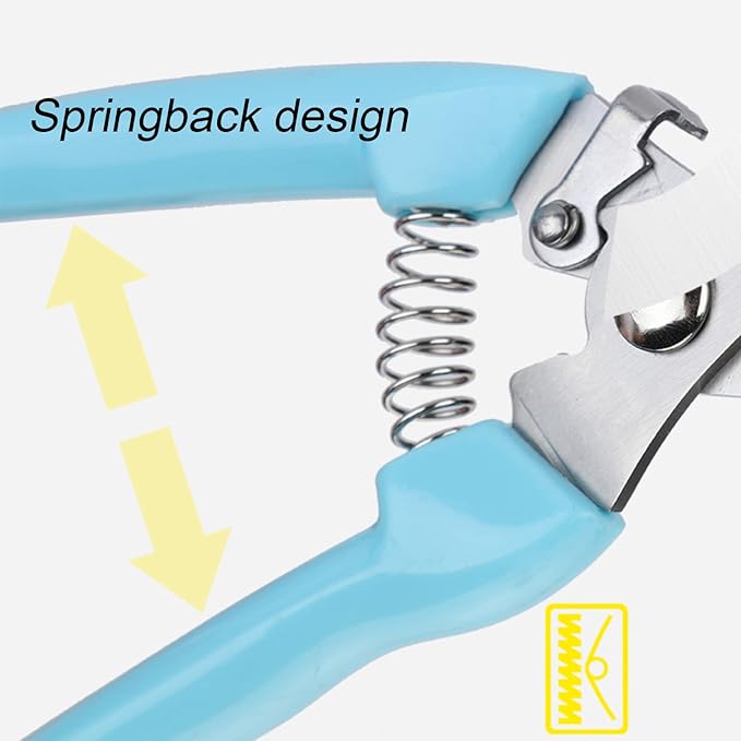 Curve Gardening Scissor with Sharp Stainless Steel Blade Garden Shears for Cutting Flowers Trimming Plants of Yard Florist Flower Rose Herb Hedge Bonsai and Fruits Picking (Pink Handle)