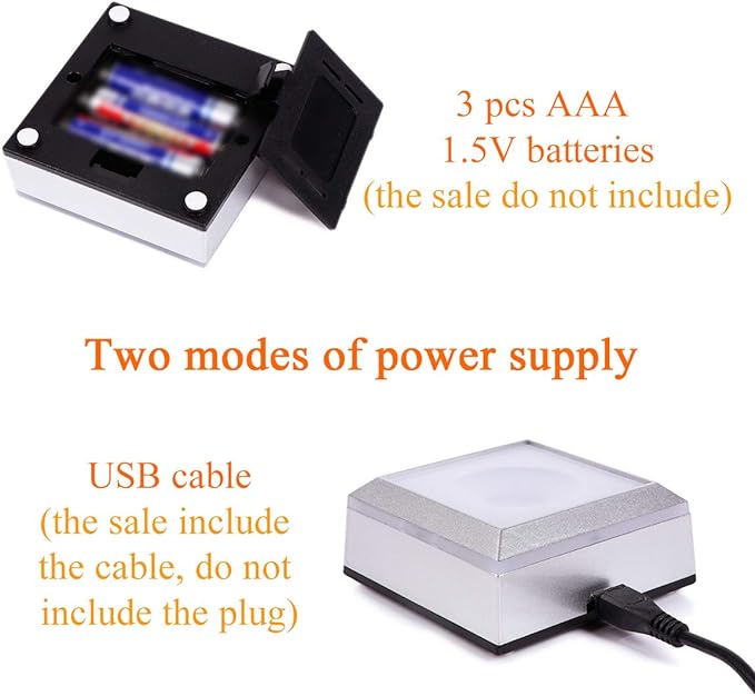 Qianwei Flower of Life Crystal Sphere with Led Colorful Lighting Touch Base, Sacred Geometry Crystal Ball Starlight Magic, Feng Shui Decor Laser Engraved Seek of Flower Inside A Sphere