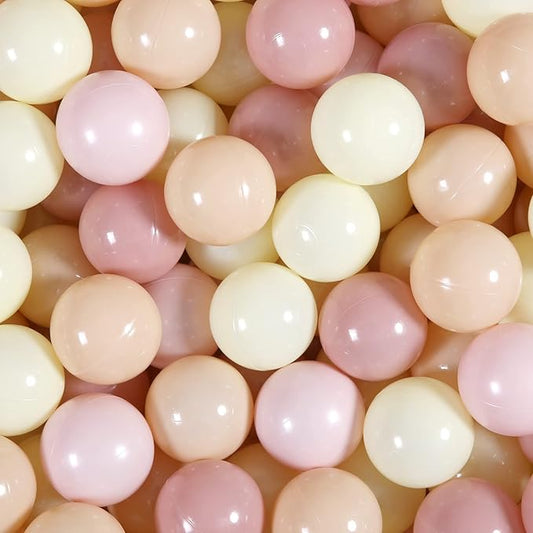 Realhaha Ball Pit Balls 50 100 200 500 Play Balls Plastic Balls for Baby Girls Toddlers Kids Play Tent Pool Playhouse Playpen Party Decoration