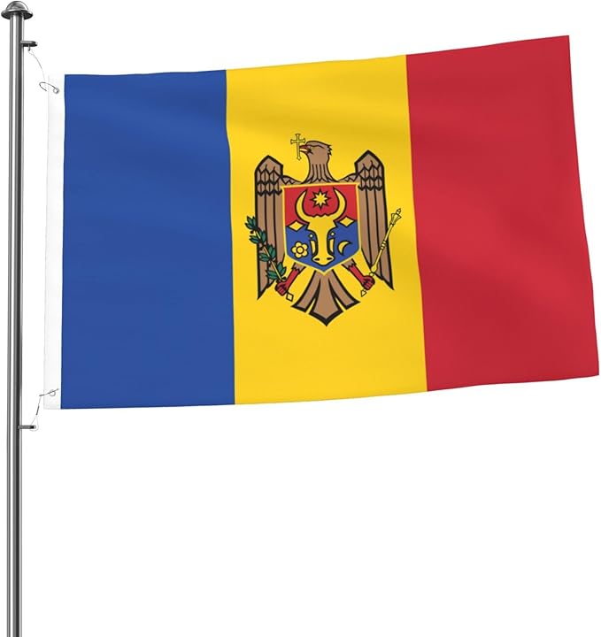 Moldova Moldavian Flag Garden Yard House 2x3 ft Flags Double Sided Print Banner Indoor Outdoor Party Home Decorations for Boat Dorm House Balcony