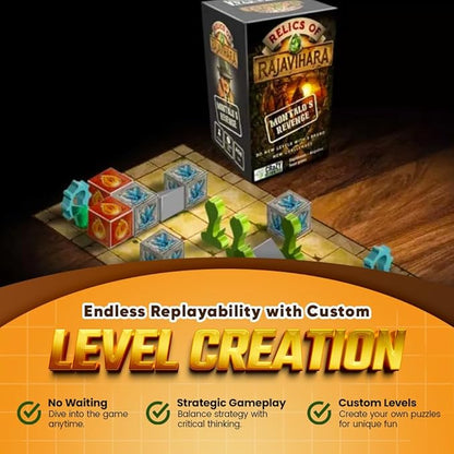 Montalo’s Revenge Expansion Pack for Relics of Rajavihara – an Epic Adventure for Fans of Strategy, Tabletop, and Solo Player Board Games