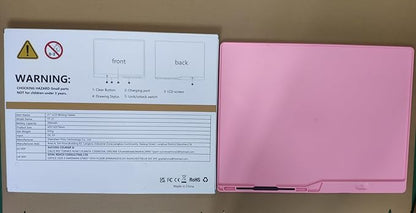 LCD Writing Tablet for Kids, Rechargeable 21 Inch Doodle Board,Easter Basket Stuffers,Preschool Learning Toys Christmas Birthday Gift 3 4 5 6 7 Year Old Girls Boys (Pink)