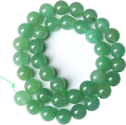 6MM 60PCS Natural Stone Green Aventurine Gemstone Loose Beads for Jewelry Making DIY Bracelet 1 Strand