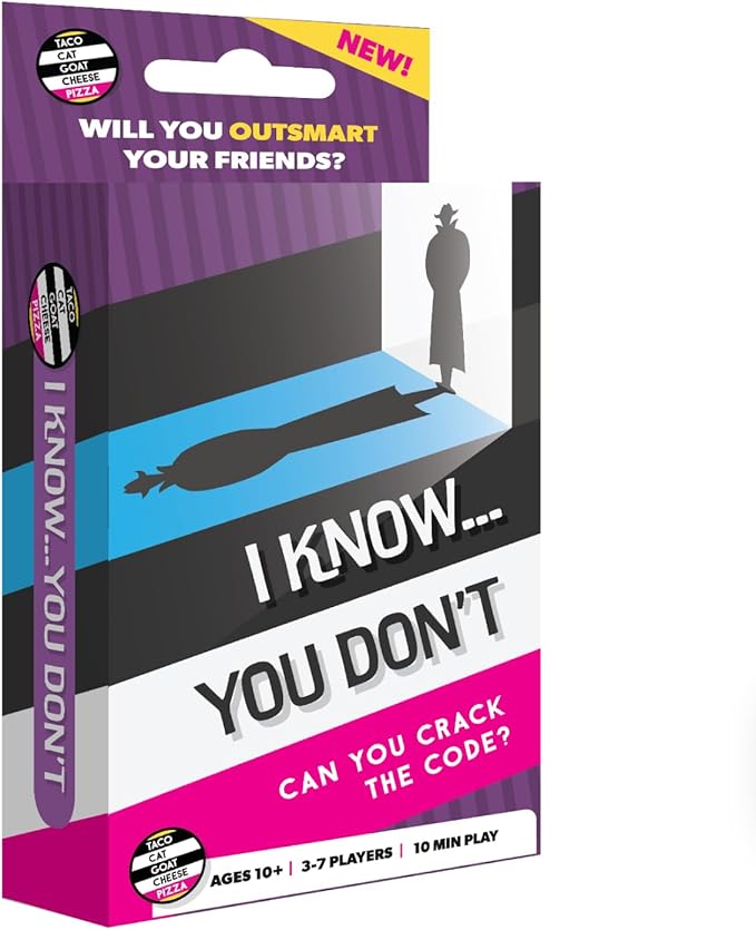 I know... You Don't Strategic Card Game for Family Game Night by Taco Cat Goat Cheese Pizza | Easy to Learn | Fast 10 Minute Rounds | Fun for Kids, Teens, and Adults | 3 - 7 Players