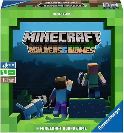 Ravensburger Minecraft: Builders & Biomes - Engaging Strategy Board Game | Ideal for 2-4 Players | Perfect for Ages 10 & Up | Authentic Minecraft Experience | Great Gift for Minecraft Enthusiasts