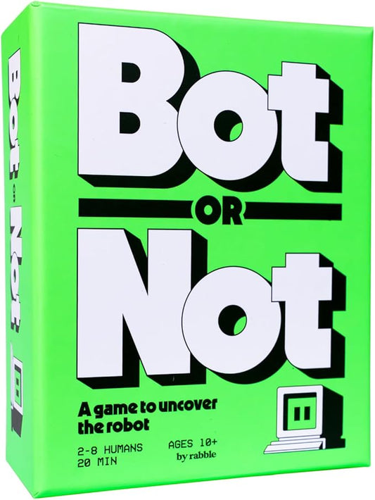 Rabble Bot or Not - A Game to Uncover The Robot | 2-8 Players, Party Games, Family, Teens, Adults, 2 Player Games, Board Games, Card Games