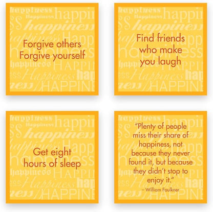 TableTopics Happiness Question Card Game - 135 Conversation Starter Cards with Tips, Ideas, & Quotes to Spark Meaningful Discussions with Adults at Dinner Parties, Girls’ Nights, and More