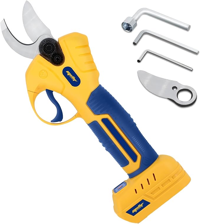 Mellif Electric Pruning Shears Compatible With DeWalt 20V Max Battery (Tool Only), Cordless Garden Pruner w/ 2,6000RPM Brushless Motor, Imported Steel Blades-25mm(0.98 Inch) Cutting Diameter
