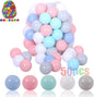 LANGXUN 50 100 200 Soft Plastic Ball Pit Balls for Kids, Gift for Baby Toddler Birthday Christmas, Ball Pit Play Tent, Baby Kiddie Pool Water Toys, Party Decoration