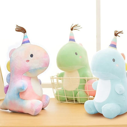 Stuffed Animal Plush Toys, Cute Dinosaur Toy, Soft Dino Plushies for Kids Plush Doll Gifts for Boys Girls (Colorful, 19.7 Inch)