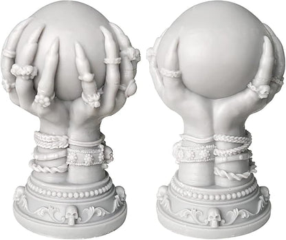 Skull Rose Crystal Ball & Ghost 3D Silicone Molds for Resin Candle & Body Soap Making