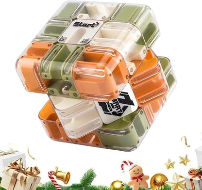 Large Labyrinth 3D Puzzle Maze Cube, 3D Puzzle Maze Games, Rubik Race Game, Engaging Brain Teaser Toy for Stress Relief & Logic Development, Educational Focus Game Gift for Adults Teens (1PC)