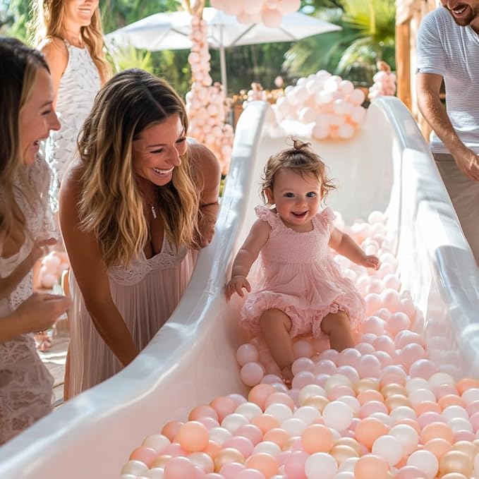 Realhaha Ball Pit Balls 50 100 200 500 Play Balls Plastic Balls for Baby Girls Toddlers Kids Play Tent Pool Playhouse Playpen Party Decoration
