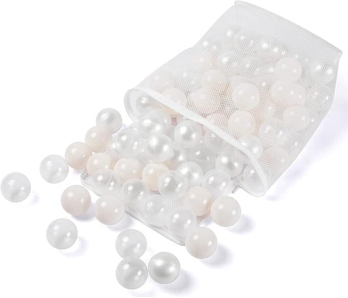 Realhaha Ball Pit Balls 50 100 200 500 Play Balls Plastic Balls for Baby Girls Toddlers Kids Play Tent Pool Playhouse Playpen Party Decoration