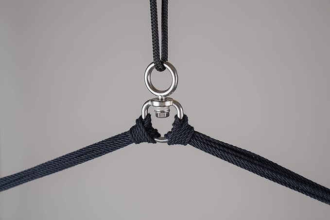 La Siesta® - XL King Habana Cotton Hanging Hammock Chair, Indoor Outdoor Hammock Swing Chair, Boho Hanging Chair Bedroom Patio, Max 355 Lbs, Zebra