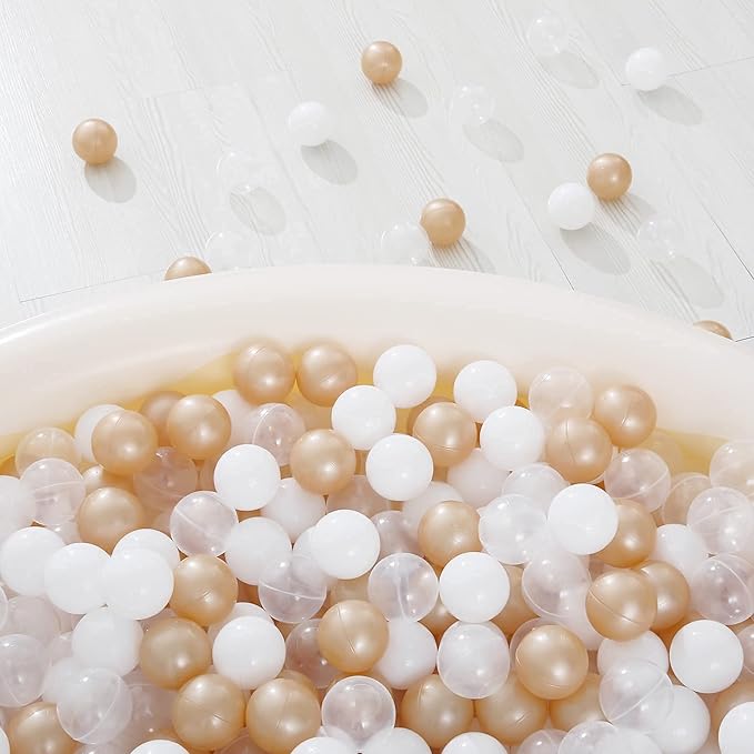 Realhaha Ball Pit Balls 50 100 200 500 Play Balls Plastic Balls for Baby Girls Toddlers Kids Play Tent Pool Playhouse Playpen Party Decoration