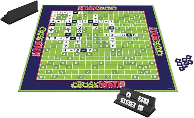 MindWare CrossMath - Engaging 2-4 Player Math Games for Kids, Multiplication Game - Includes Additional Activities and Guidebook
