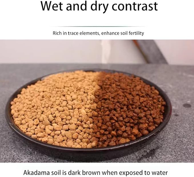 23 lb Small Grain Japanese Super Hard Akadama Bonsai Soil (3-6mm,14 Liter), Indoor/Outdoor Plant Soil Mixture, Drainage and Breathable, Promote Rooting