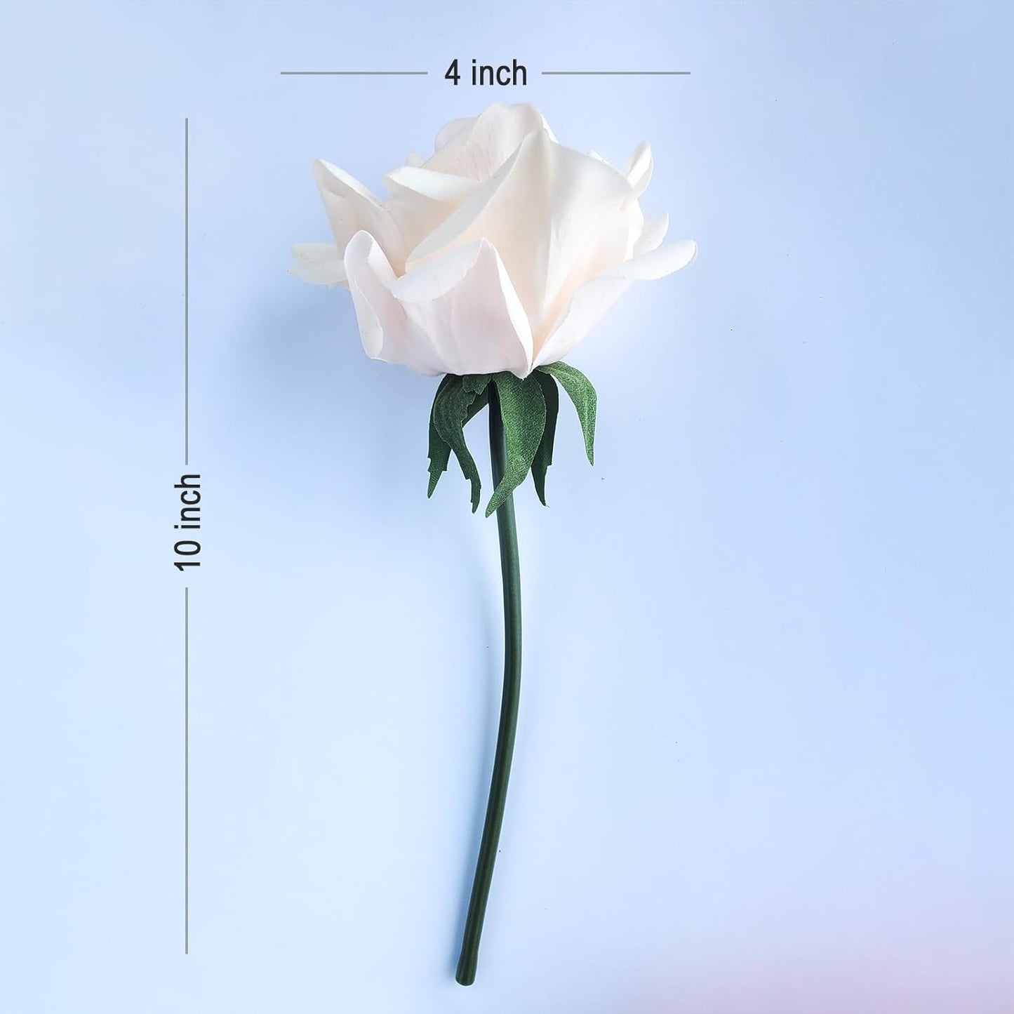 Artificial flower real touch roses feel and look realistic fake roses with short stems, suitable for gift, for wife girlfriend mom friends, Indoor home table，cake, hotel, car decoration (orange pink)