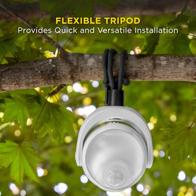 Limitless Innovations Lumenology Portable LED Motion Sensor Light Provides 148 Lumens with a 13 ft Detectable Range and Flexible Tripod Base with Magnetic Option – Indoor/Outdoor (Black)