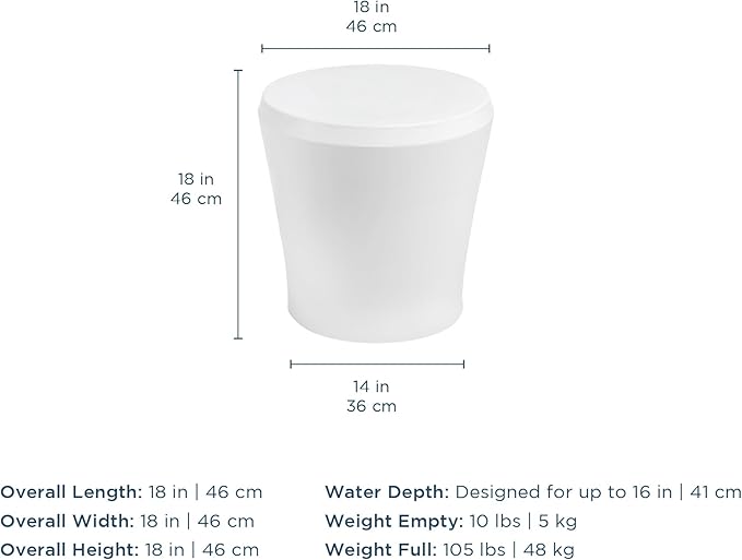 Ledge Lounger Signature Chaise Set of 2 + Affinity Side Table – in Pool Lounger Designed for Shallow Shelves Up to 9” – Outdoor Patio Sun Shelf & Poolside Furniture Bundle (Sandstone)