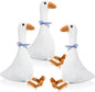 Sosation 3 Pieces 15.7'' Silly Goose Plush Stuffed Animal Toy, Swan Stuffed Animal, Blue Plaid Fluffy Cute Goose Funny Duck Plush Swan Toys Gifts for Kids Home Birthday Favor