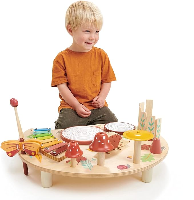 Tender Leaf Toys - Musical Table - A Complete Musical Instrumental Set for Kids Age 3+