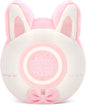 QANYI Bunny Plush Alarm Clock Night Light, Cute Stuffed Animals with LED Display Clock Adjustable Light, Toys for 5-12 Year Old Girls, Kawaii Birthday Gifts for Kids Teens Girls Women