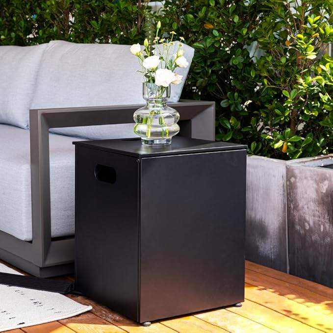 Ashton 36” Propane Fire Pit Smokeless Firepit Converts to Outdoor Gas Fire Pit for Outside Patio Firepit Table Includes Windscreen Rain & Tank Cover Lava Rocks Lid CSA Certified