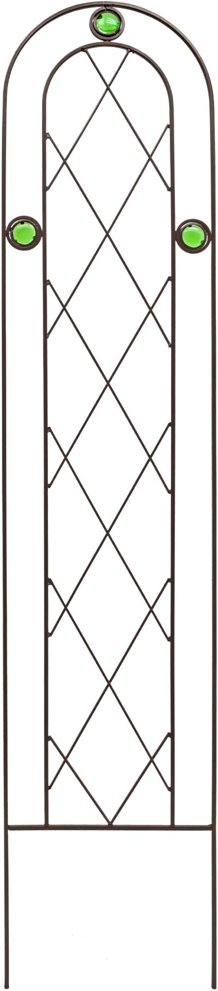 Arcadia Garden Products TR01 4' x 10" Arched Garden Trellis, Black