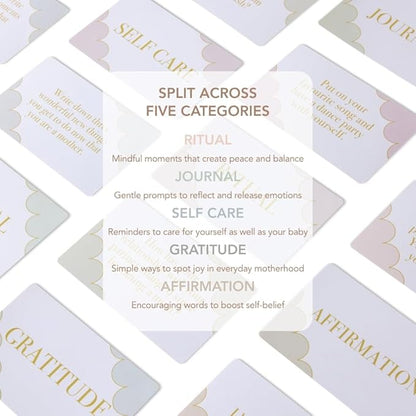 Mind Cards | New Mum Edition | 45 Mindfulness Cards for Women, Ideal for Early Motherhood Support and Self Care | Great New Mom Mothers Day Gifts