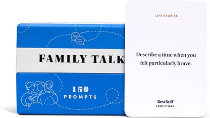 BestSelf Family Talk Icebreaker Deck – 150 Conversation Starters for Family Connections, Fun Bonding, Game Nights