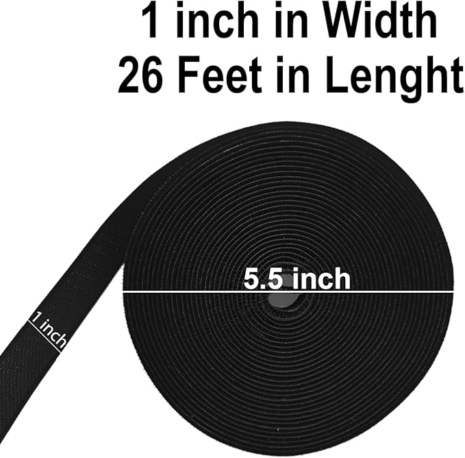 6 Rolls 156 Feet Carpet Marker Strips for Classroom Back to School Decorations Nylon Carpet Strip for School Preschool Supplies Daycare Office (Black)