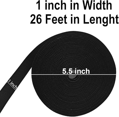 6 Rolls 156 Feet Carpet Marker Strips for Classroom Back to School Decorations Nylon Carpet Strip for School Preschool Supplies Daycare Office (Black)