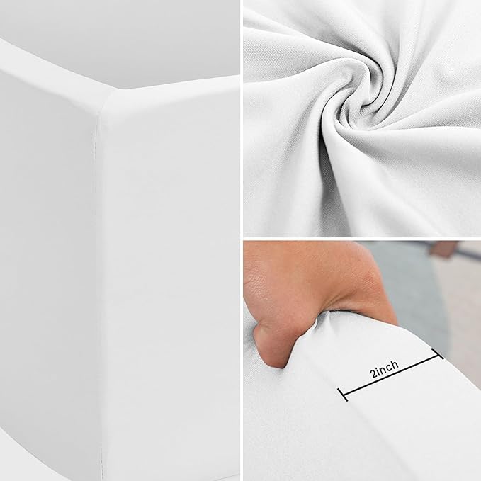 Foam Ball Pit for Toddlers Kids Square Soft Ball Pool Ideal Gift Play Toy for Children Kiddie Pools - White