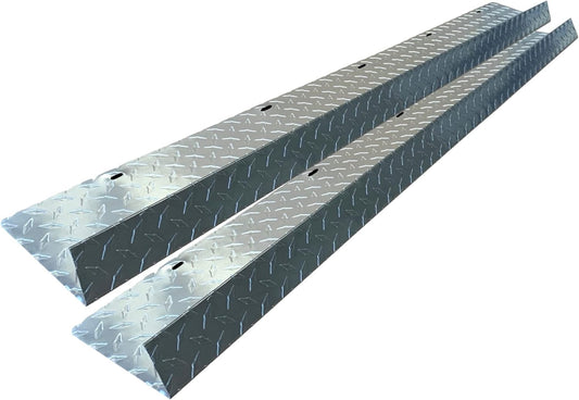 Eagle 1-26 Gauge 5 Foot Rain Diverter - Nails and Instructions Included (Mill Finish Aluminum, Copper, Galvanized, Stainless Steel & More) (2, Aluminum Diamond Plate - Grey)