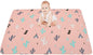 50x50 Play Mat for Playpen Foldable Baby Play Mat Large Tummy Time Mat, Non Slip Washable Baby Play Mats for Floor, Portable Travel Baby Crawling Mats for Toddlers and Infants