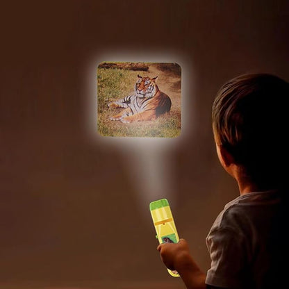 Georgie Porgy Children Projector Toys Educational Science Set Wall Ceiling Tent Torch Flashlight for Kids Gifts for Boys Girls (Wild Animal + Sea World)