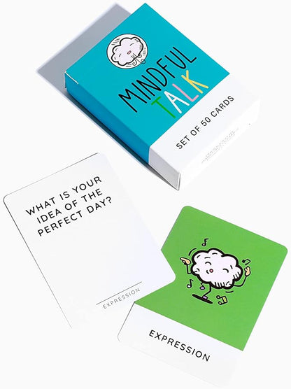 The School of Mindfulness- Mindfulness Game for Kids: Mindful Talk Cards for Children and Parents- for Authentic and Meaningful Conversations…