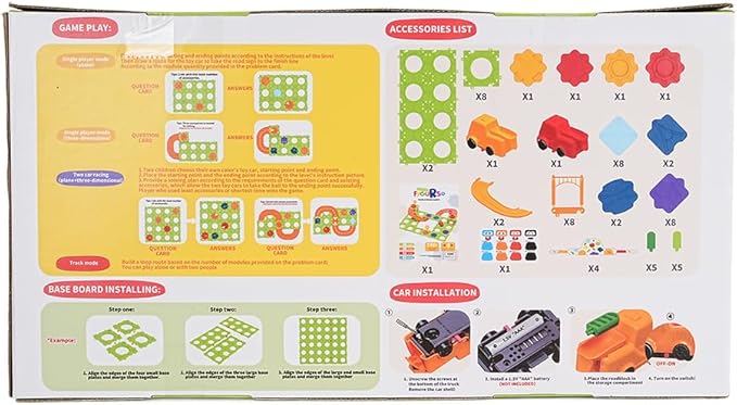 DIY STEM Board Games Kids Toys,Road Builder Educational Learning Toys for Kids, Montessori Logic Puzzles Brain Teasers Toy Preschool Classroom Gifts for Age 4-12 Year Old