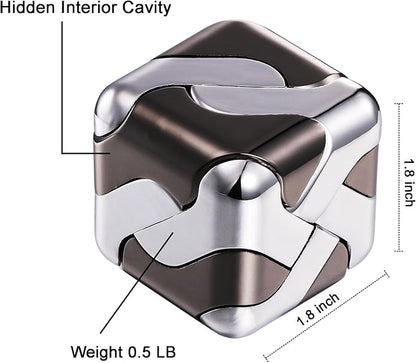 Metal Puzzle 3D Cube Brain Teaser Puzzles