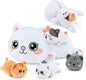 KMUYSL Cat Stuffed Animals Toys for Ages 0 1 2 3 4 5 6 7 8+ Years Old Kids - Mommy Cat with 4 Baby Kitty in Her Tummy, Idea Xmas Birthday Gifts for Baby, Toddler, Girls, Boys