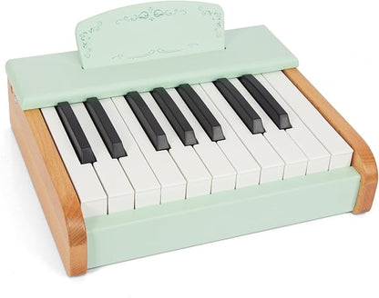 Toy Piano Wooden Piano Keyboard for Toddlers, 18 Keys Digital Piano for Kids, Music Educational Instrument Toy, Wood Gift for 3+ Girls and Boys