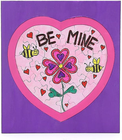Hygloss 12 Blank Heart Puzzles – 8.5 x 9.5 Inches with Surrounding Frame – Ideal for Valentine’s Day Crafts – Write, Draw, and Decorate – 34 Pieces Each