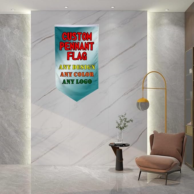 Customizable Games Funny Family Personalized Swallowtail flag Garden house banner Decor Double Stitched Polyester with Brass Grommets (Pennant, 20x30in)