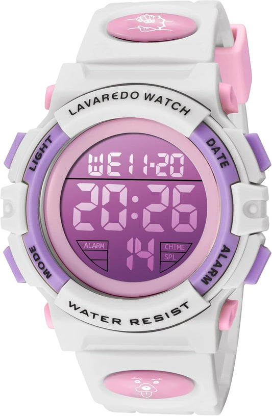 Kids Watch,Boys Watch for 3-15 Year Old Boys,Digital Sport Outdoor Multifunctional Chronograph LED 50 M Waterproof Alarm Calendar Analog Watch for Children with Silicone Band,Kids Gift