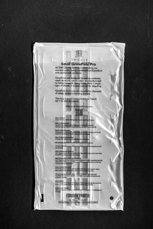 Plastic Moss Poles for Climbing Plants V2 Small 10 Pcs Stackable Moss Pole Monstera Plant Support-Plant Climbing Pole, DIY Moss Pole for Plants Indoor, Plant Sticks Support by THICCLY